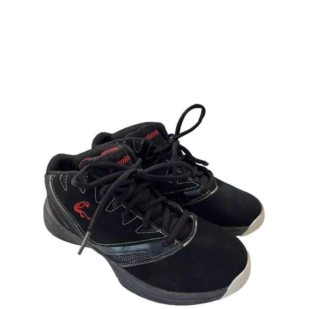 Mens Dunkman Shaq Basketball Shoes Black Suede Athletic Lace Up Sz 8